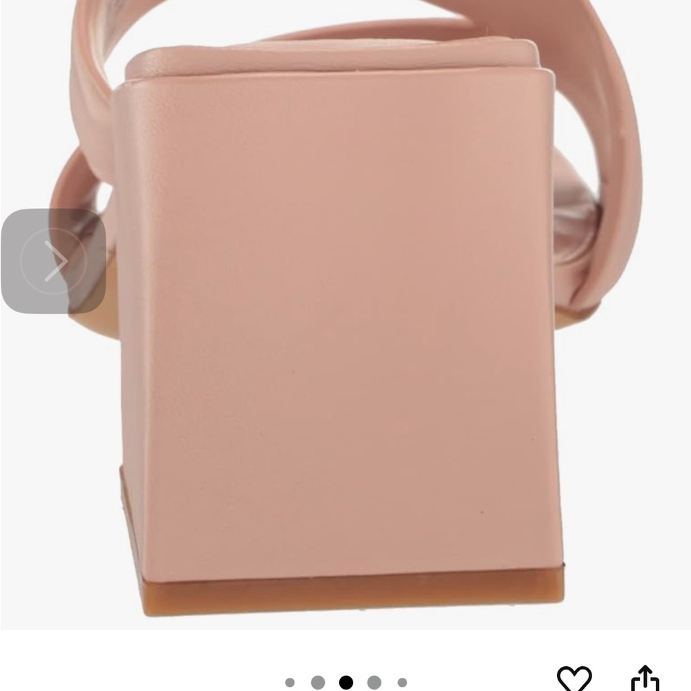 Vince Camuto Blush Pink Block Heel Mules - Picture 3 of 10